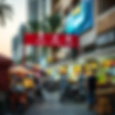 Vibrant Street Food Experience Vibrant street food scene in Dubai Marina