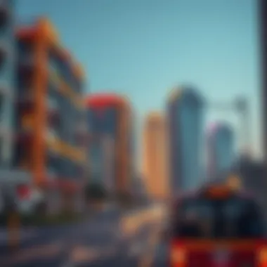 Conceptual image representing future urban development projects in Abu Dhabi