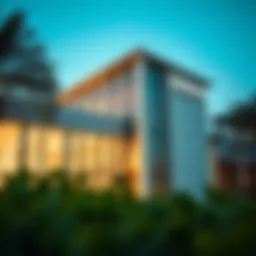 Exterior view of Al Barsha Community Center showcasing modern architecture