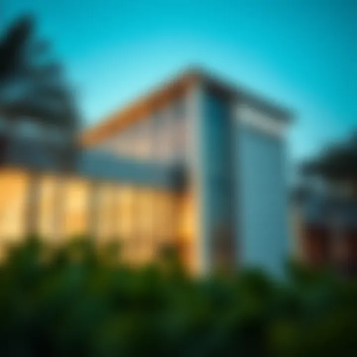 Al Barsha Community Center Exterior Exterior view of Al Barsha Community Center showcasing modern architecture