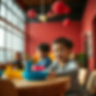 Children's Activities at Al Barsha Community Center Children participating in activities at the community center