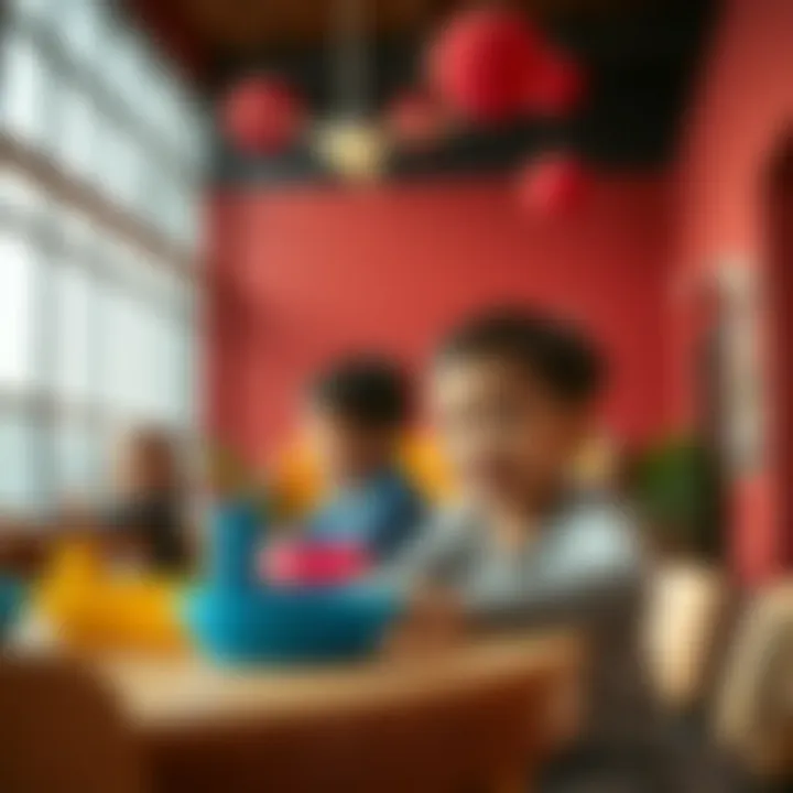 Children's Activities at Al Barsha Community Center Children participating in activities at the community center