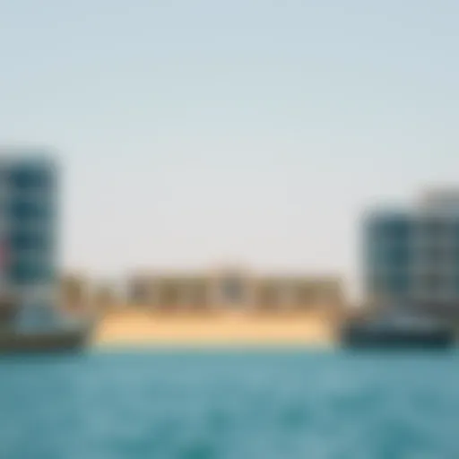 Serene view of Al Heerah Beach with clear blue waters