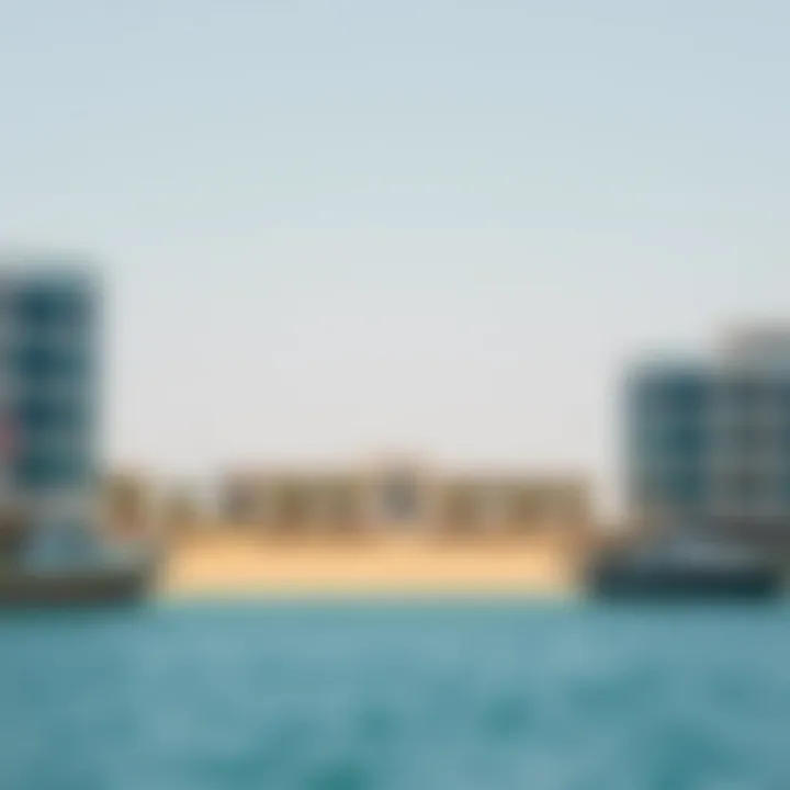 Serene view of Al Heerah Beach with clear blue waters