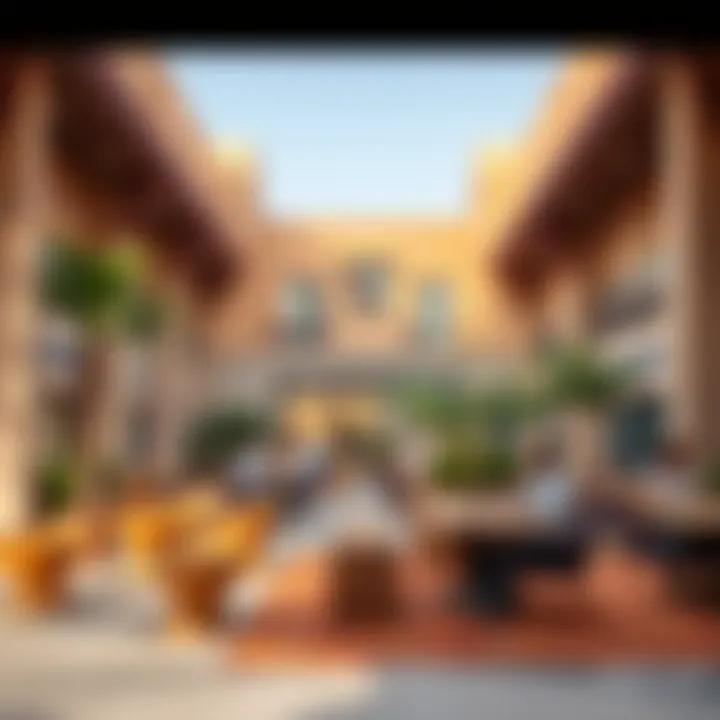 Vibrant community spaces in Al Jurf Ghantout encouraging social interaction