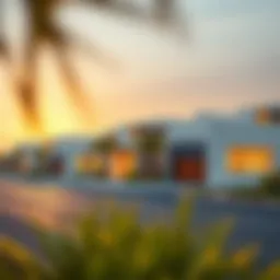 Serene landscape of Al Jurf Ghantout showcasing modern residential architecture