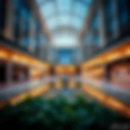 A panoramic view of Al Murad Mall showcasing its architectural beauty