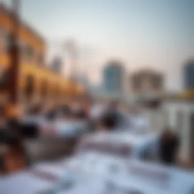 Luxurious waterfront dining experience at Al Seef.