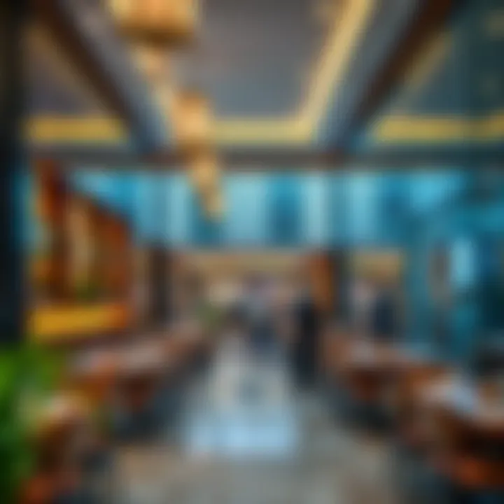 Gourmet dining area within the mall inviting visitors to explore