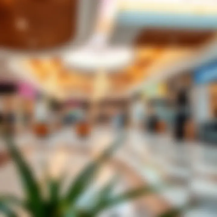 Interior shot highlighting the diverse retail options available