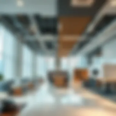 Interior layout of the Aldar Head Office highlighting workspace functionality