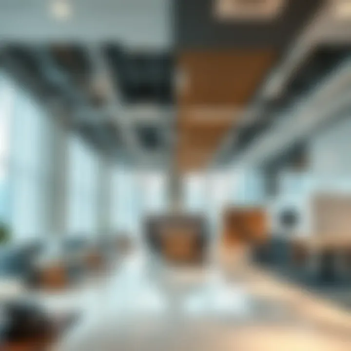 Interior layout of the Aldar Head Office highlighting workspace functionality