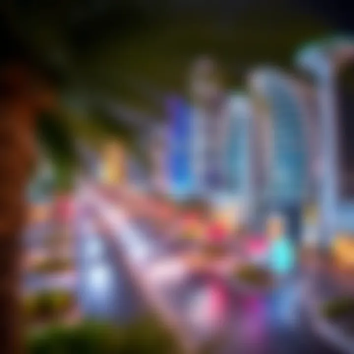 Surrounding areas of the Almanara Center illustrating its economic impact