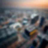 Aerial view of Arenco Media City showcasing its modern architecture