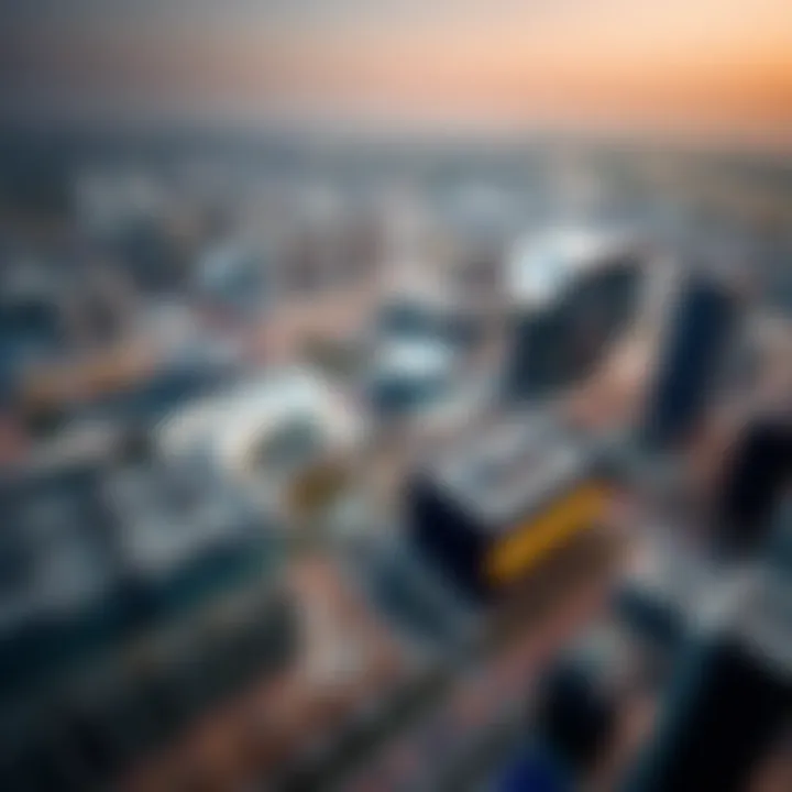 Aerial Perspective of Arenco Media City Aerial view of Arenco Media City showcasing its modern architecture