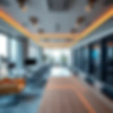 Modern Office Space within Arenco Media City Interior of a state-of-the-art media office in Arenco Media City