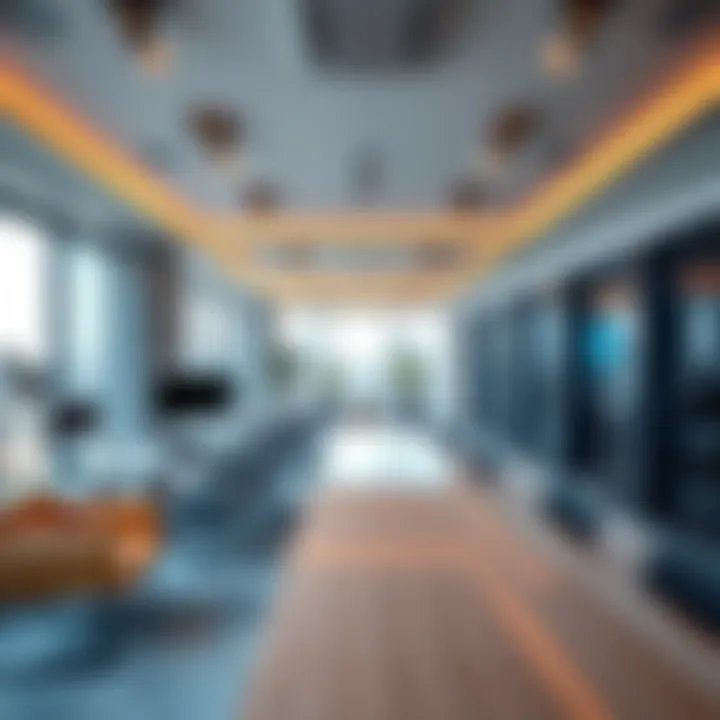 Modern Office Space within Arenco Media City Interior of a state-of-the-art media office in Arenco Media City