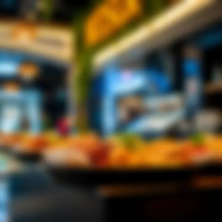 Culinary delights available at the mall