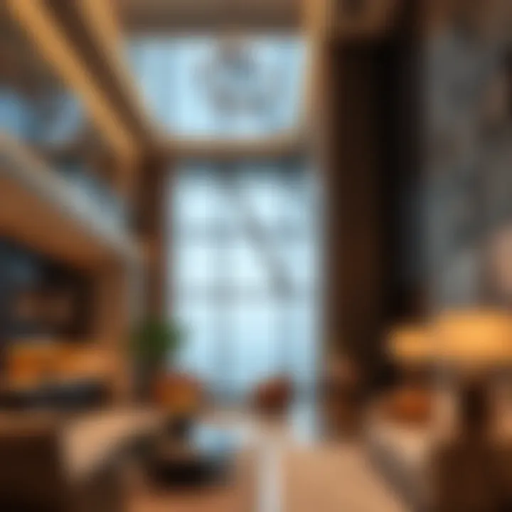 Interior shot of Aspect Tower highlighting modern amenities and luxurious spaces