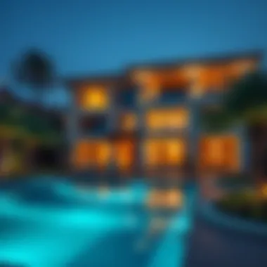 Luxury villa in a Dubai neighborhood