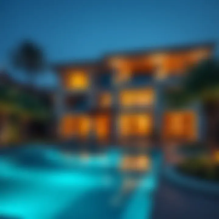 Luxury villa in a Dubai neighborhood