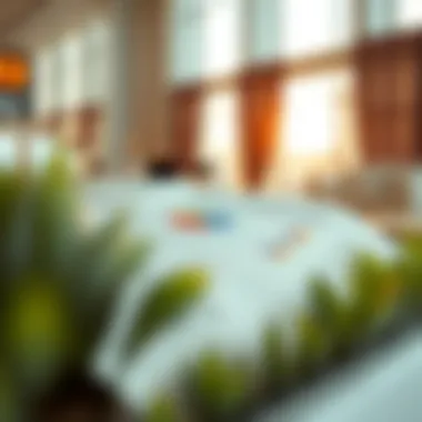 Real estate market analysis chart with trends