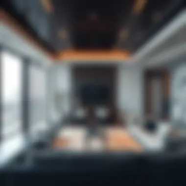 Modern interior design of a high-end apartment in Dubai