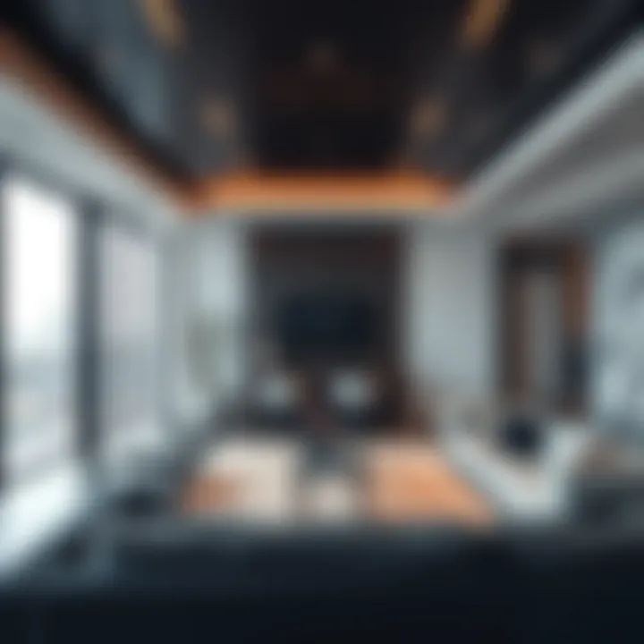 Modern interior design of a high-end apartment in Dubai