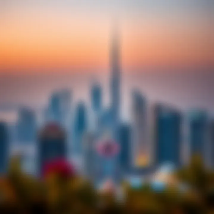 Stunning skyline view of Dubai showcasing luxury apartments