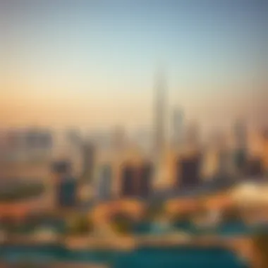Dubai Skyline and Residential Gems Panoramic view of Dubai's skyline highlighting the prime locations of residential towers