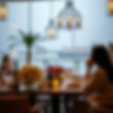 Intimate setting for a romantic dinner