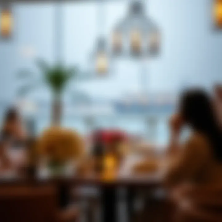 Intimate setting for a romantic dinner