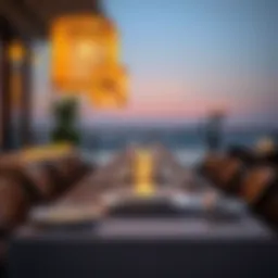 Elegant dining setup in Jumeirah