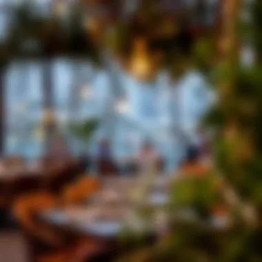 Charming outdoor dining atmosphere