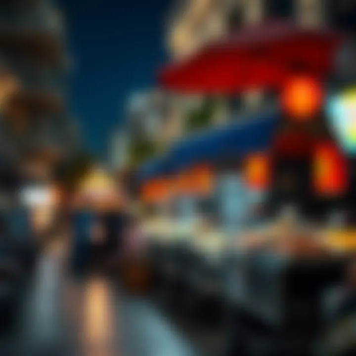 Vibrant street food scene in Jumeirah