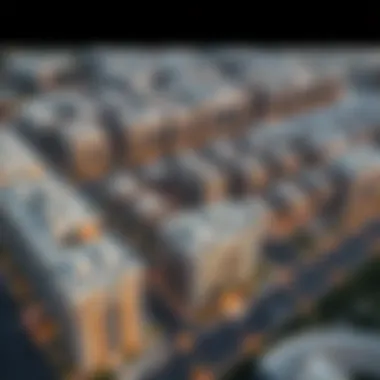 Aerial view of a Binghatti residential project in Dubai