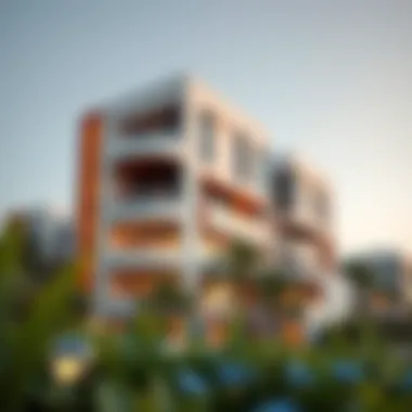 Modern architectural design of a residential building in Bloom Living