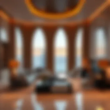 Luxurious interiors within Burj Azizi