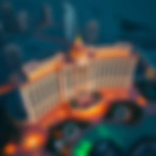 Aerial view of Caesars Palace Dubai showcasing its grandeur