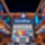 Architectural Marvel of Carrefour Exterior view of Carrefour in Dubai Mall showcasing its architectural design