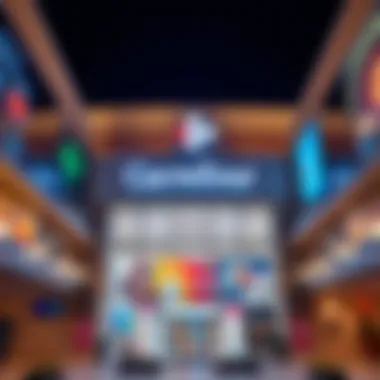 Architectural Marvel of Carrefour Exterior view of Carrefour in Dubai Mall showcasing its architectural design