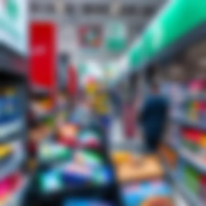 Diverse Product Offerings at Carrefour Interior layout of Carrefour highlighting product variety and organization