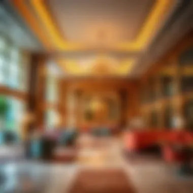 Luxurious lobby of Ciel Hotel showcasing opulent design and decor