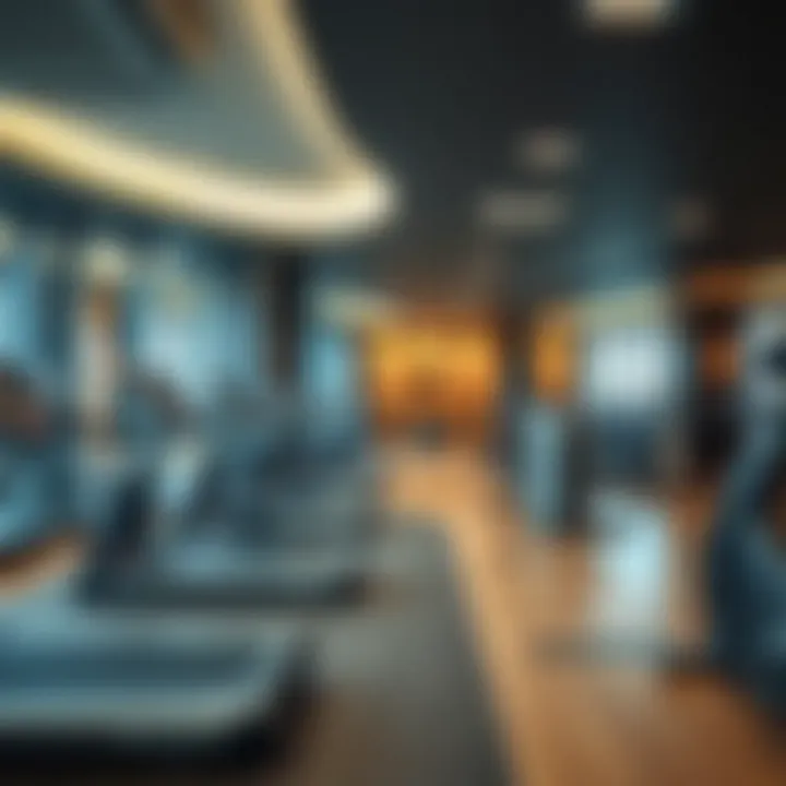 State-of-the-art fitness center featuring modern equipment in Cloud 9 Dubai