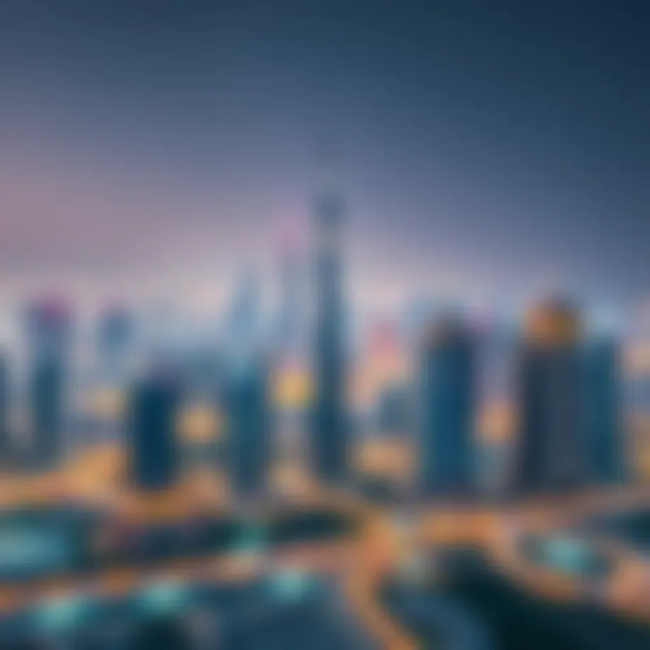 Dubai skyline highlighting real estate