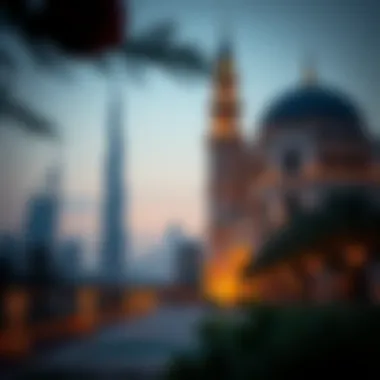 UAE Landmarks: Holiday Spirit in Scenic Views Scenic views of UAE landmarks during holidays