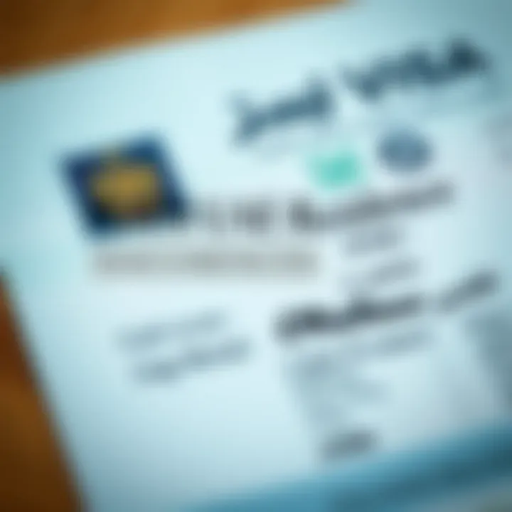 UAE Residence Visa Document A close-up of a UAE residence visa document