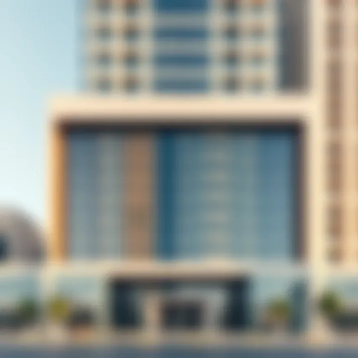 Exterior view of Crystal Plaza Building showcasing modern architecture