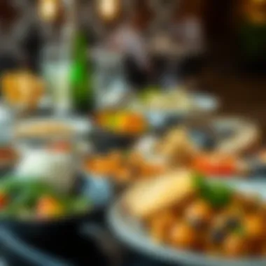 A colorful array of dishes representing different culinary traditions.