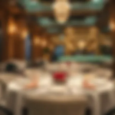 An elegant dining setup at a popular Al Karama restaurant.